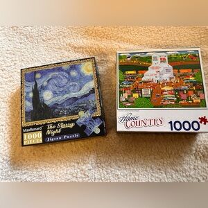 The Starry Night 1000-Piece Jigsaw Puzzle - Blue